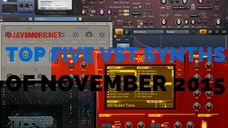 TOP 5 VST SYNTHS OF NOVEMBER 2015