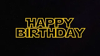 Star Wars Happy Birthday (in the style of Chewbacca)