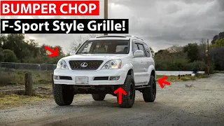 Front & Rear Bumper Chop + F Sport Style Front Grille Install on Lexus GX470!