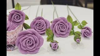 #89. CROCHET ROSE - MÓC HOA HỒNG (Part 1)