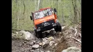 Mercedes-Benz UNIMOG Off-Road Extreme 4x4 in mud rocks and hills - UNIversal-MOtor-Gerät