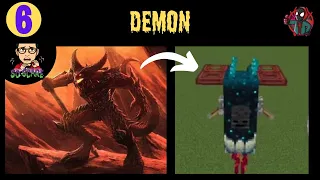 How to make Demon in Minecraft | Halloween Mini Builds | Minecraft Pocket Edition | Ep 6 | Thunder