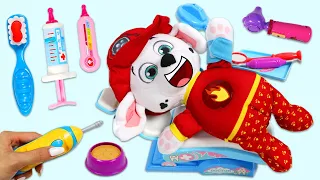 Paw Patrol Baby Marshall, Chase, & Rubble Toy Hospital Dentist Checkup & Little Tikes Puppy Rescue!