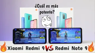 Prueba de Rendimiento & Potencia | Redmi 9 vs Redmi Note 9🔥🔥 Fornite 😱