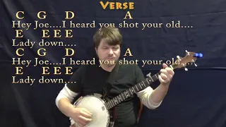 Hey Joe (Traditional) Banjo Cover Lesson with Chords & Lyrics