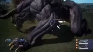 FINAL FANTASY XV Episode Duscae Behemoth Fight HD (No Ramuh Summon)