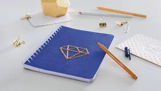 FIMO leather effect Notebook cover DIY  | STAEDTLER