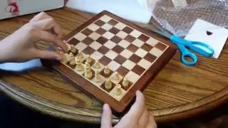 Unboxing a 10" Wooden Magnetic Chess Set from Chessbazaar.com