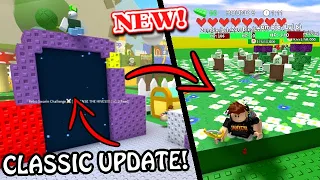 Playing The CLASSIC *UPDATE* EARLY In Bee Swarm Simulator! (Retro Swarm Challenge)