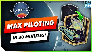 Starfield FASTEST Way To Level Up Piloting Skill - Class C Spaceships in 30 Minutes!