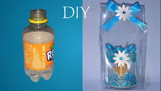 DIY Christening souvenir giveaway using Plastic Bottle