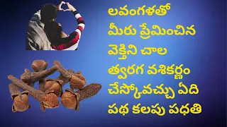 #vashikarnam || vashikarna special list || lavangam vashikarnam in telugu || vashikarnam in telugu