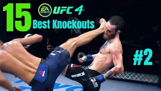 EA Sports UFC 4 - Top 15 Best Knockouts Compilation #2