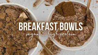 BREAKFAST BOWLS FOR WINTER - vegan & healthy || speculoos, apple crumble // annrahel