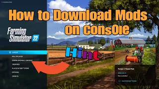 How to Download Mods  on console on FS22/So laden Sie Mods auf der Konsole im FS22 herunter