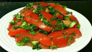 Salads: Delicious Tomato Salad, Yummy Tomato Starter, Summer Salad, Appetizer Recipe