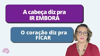 Quando ir embora é dolorido significa que seu coração não está de acordo com sua razão