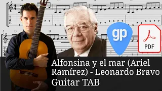 Alfonsina y el mar (Ariel Ramírez) arr. Leonardo Bravo Guitar Tabs [TABS]