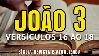 VERSÍCULOS BÍBLICOS JOÃO CAPÍTULO 3 VERSÍCULOS 16 AO 18 BÍBLIA REVISTA E ATUALIZADA