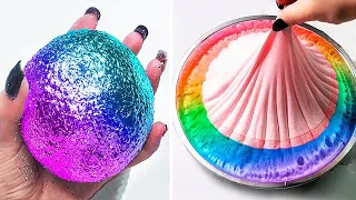 Satisfying Slime Video That Makes You Relaxing And Sleepy || ASMR #Crunchy