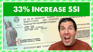 33% Increase to SSI Benefits... How?! Supplemental Security Income