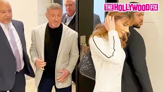 Sylvester Stallone & Wife Jennifer Flavin Laugh When Asked About Going Viral On TikTok While In N.Y.