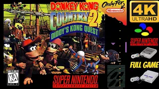 Donkey Kong Country 2: Diddy's Kong Quest [SNES] 102% Gameplay Walkthrough FULL GAME🔴