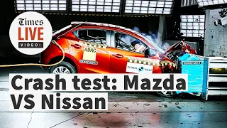 #SaferCarsForAfrica crash test the Mazda 2 and Nissan Almera