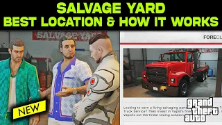 GTA 5 Online Salvage Yard Best Location & How it Works - ULTIMATE GUIDE - New Business | Tow Truck