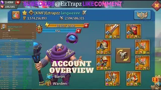 EZTRAPZZ ACCOUNT OVERVIEW & 1M GEM GIVEAWAY Lords Mobile