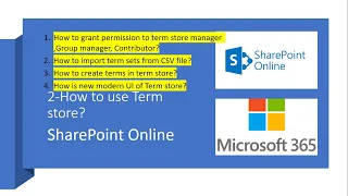 11 -How to use Term store in SharePoint online