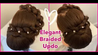 Braided Updo | Easy Updo | Bridal Hairstyle For Long Hair | Easy Wedding Updo | New Hairstyle 2020