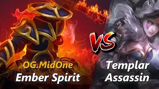 How to Ember Spirit mid vs Templar Assassin (feat. MidOne) | 8-0 in First 10 minutes