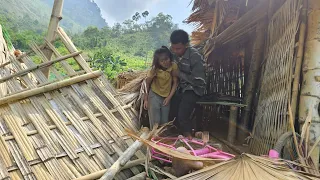 The uncle returned home in time to get Phuong Vy out of the rubble when the storm passed