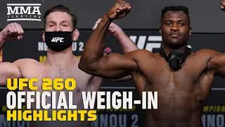 UFC 260 Weigh-In Highlights - MMA Fighting