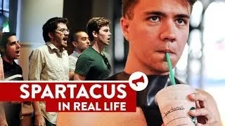 "I Am Spartacus!" Starbucks Prank - Movies In Real Life (Ep 9)