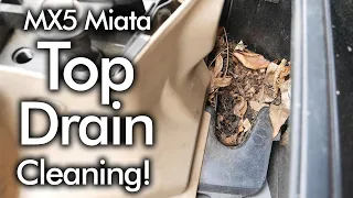 MX5 Miata Top Drain Cleaning | Stop Wet Interiors and Prevent Rust!