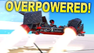 I Built a Completely Overpowered Hovercraft with Space Rockets!