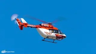 DRF rescue helicopter landing and start at Delmenhorst | Tag der Helfer