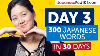 Day 3: 30/300 | Learn 300 Japanese Words in 30 Days Challenge