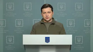 Другий брифінг Президента України Володимира Зеленського. 2022-02-24