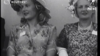 King George VI and The Queen Mother attend the Ascot Stakes (1947)