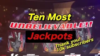 🎰 TEN MOST UNBELIEVABLE CASINO JACKPOTS: includes new handpay on a new slot!