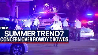 Rowdy, destructive crowds of teens have police concerned