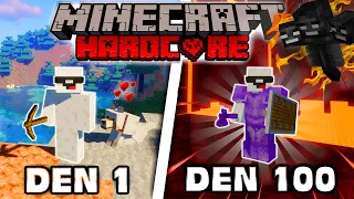 Přežil jsem 100 dní v Minecraft Hardcoru... A tohle se stalo