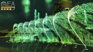 Indonesia lombok music water fountain with 3D water shapes 2021