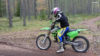 Kawasaki KX250 2-Stroke Wide Open Braaps (Raw Sound)