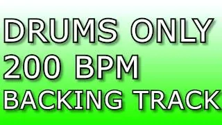 METAL DRUMS ONLY // 200BPM // Heavy Metal Drum Backing Track