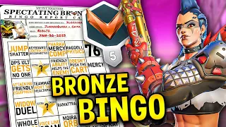 Overwatch 2 Bingo: Spectating BRONZE Junker Queen / Orisa