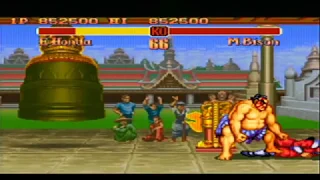 Street Fighter 2 snes E.Honda playthrough